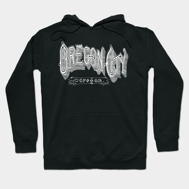 Vintage Oregon City, OR Hoodie by DonDota